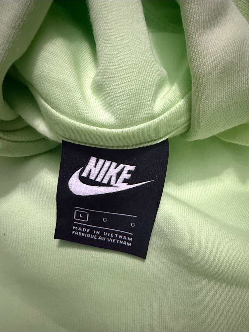 Nike Men's Light Mint Crewneck Hoodie - Picture 2 of 3